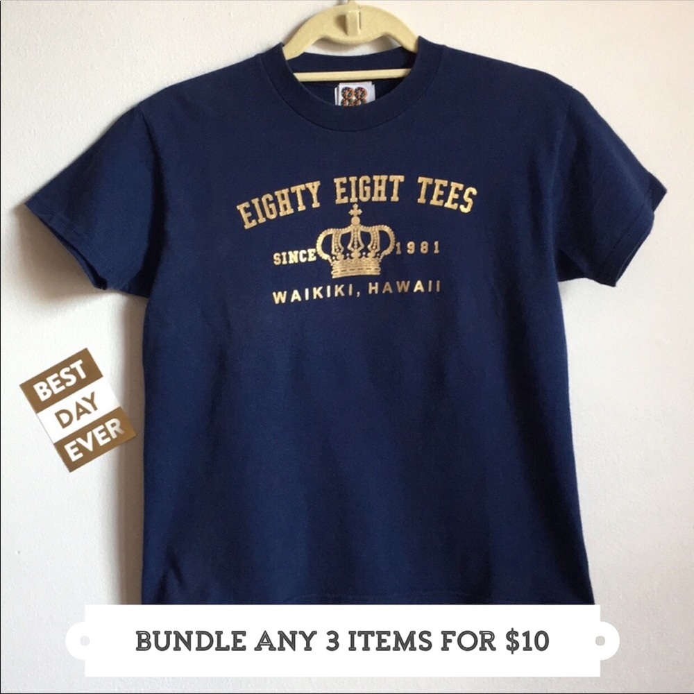 {88 Tees, Waikiki, Honolulu} Since 1981 Crown Tee